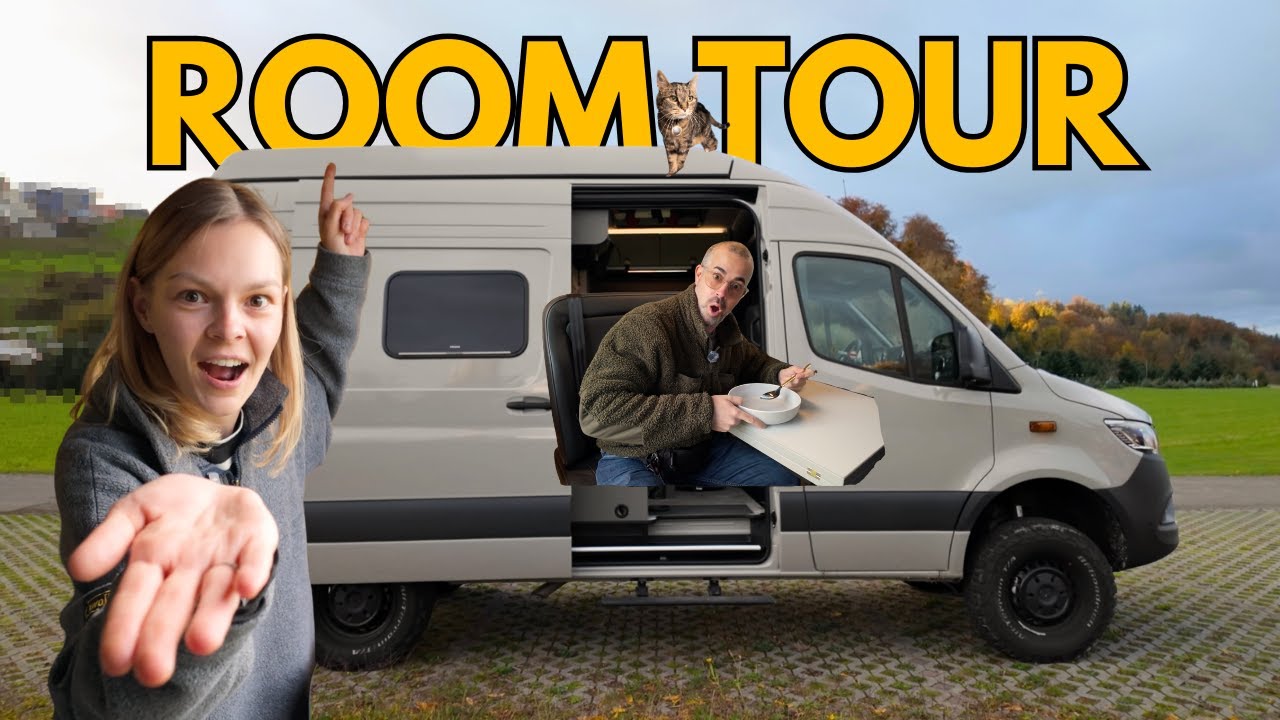 So hausen wir beim VANLIFE. Room Tour durch unseren Mercedes Sprinter 4x4 VAN - Grand Canyon S600
