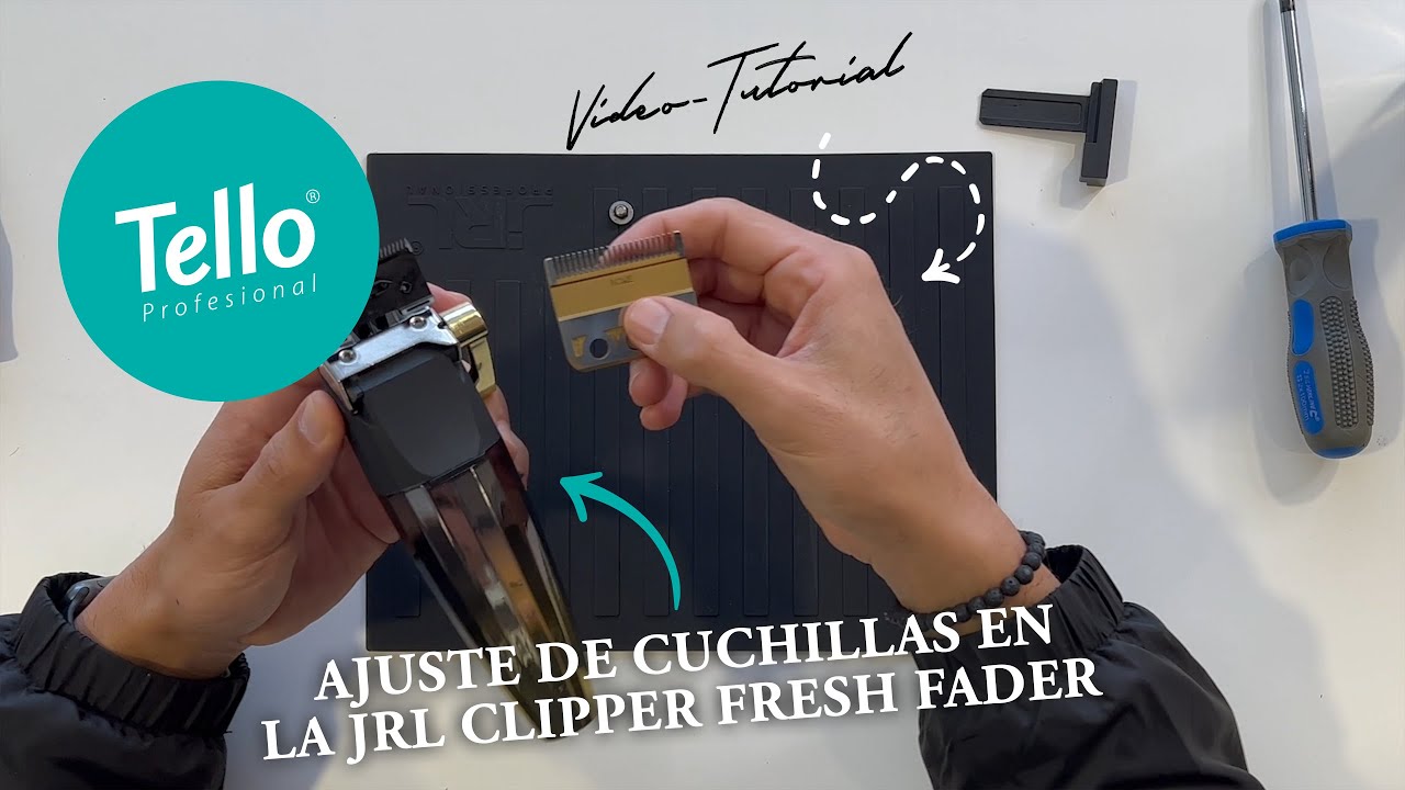 ⚡ AJUSTE DE CUCHILLAS EN LA MÁQUINA JRL CLIPPER FRESH FADER ⚡
