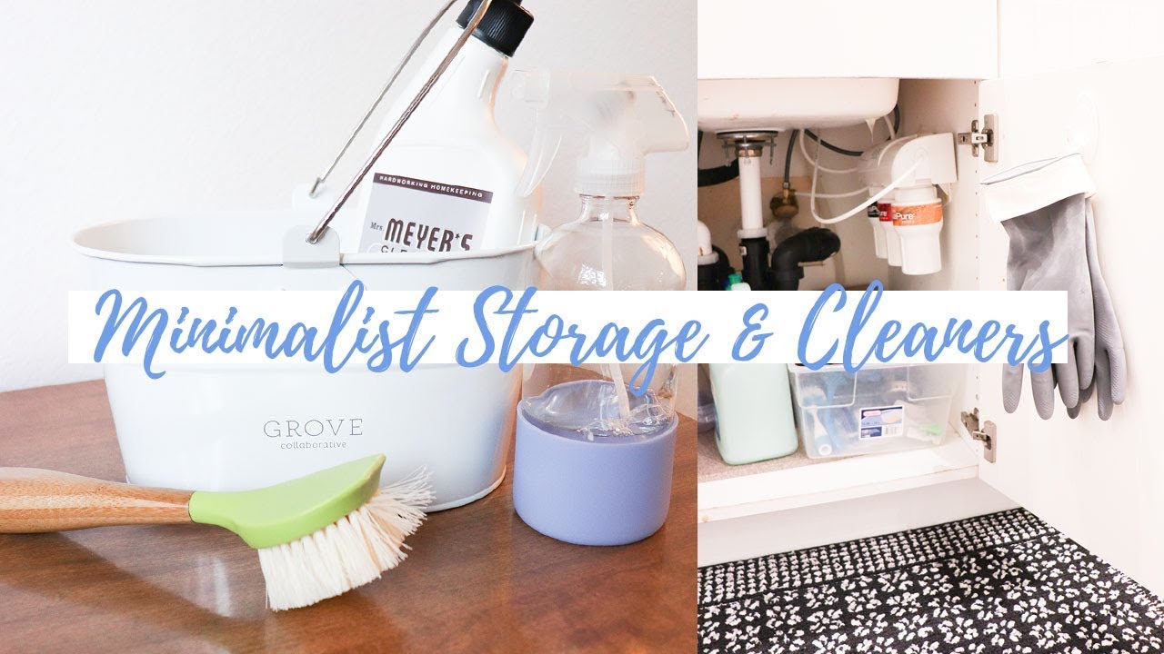 Minimalist Cleaning Supplies - Eco Cleaning & Storage