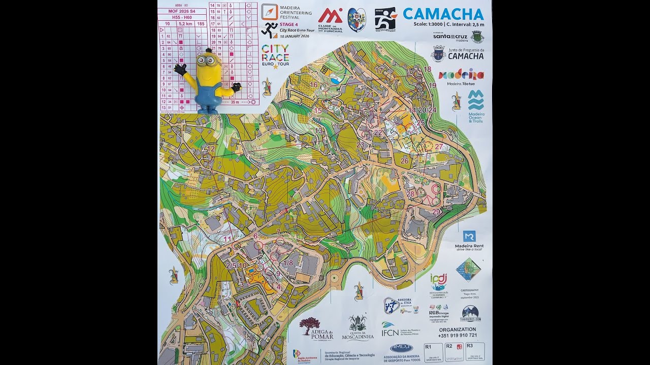 Madeira Orienteering Festival Stage 4, Camacha City Race Euro Tour Urban Orienteering 10 Jan 2026