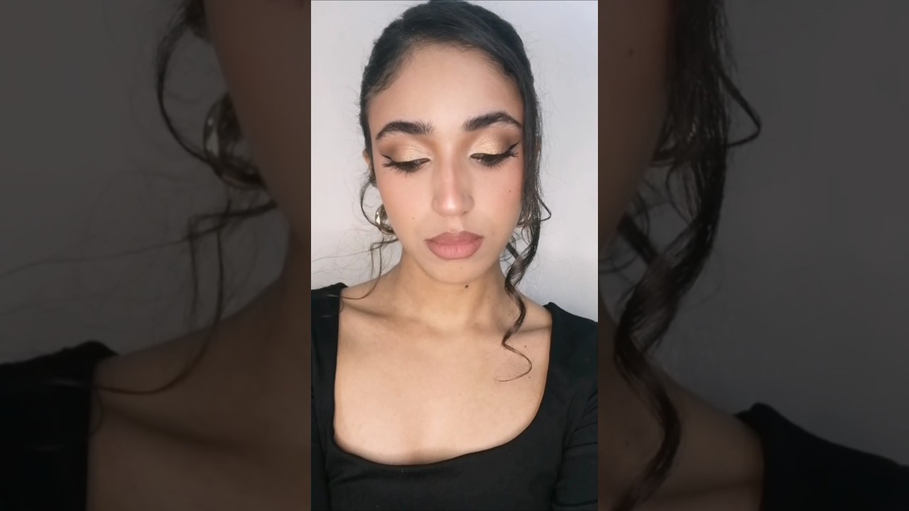 gold smokey eye makeup
