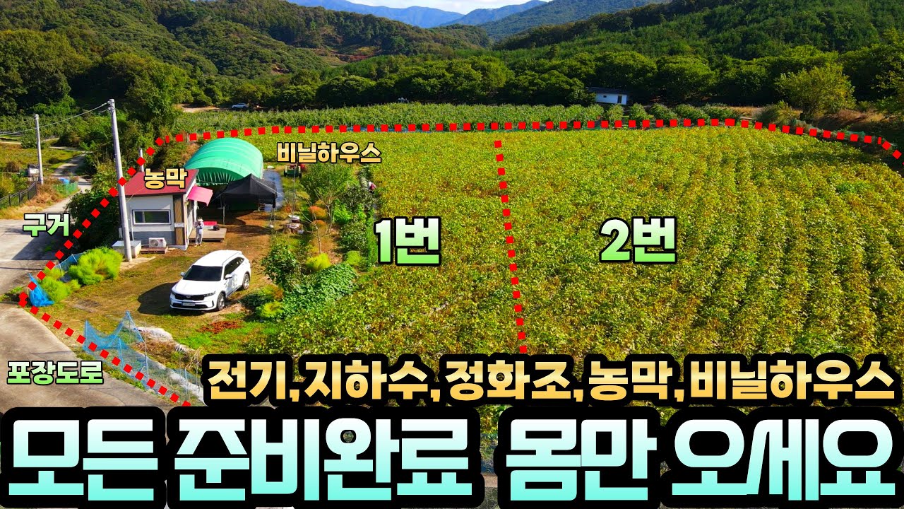 귀농·귀촌 준비 중이라면 이 영상 꼭 보세요.농막·비닐하우스·전기·지하수·정화조 다 해놨습니다 땅 사서 바로 쓰는 원주·충주·여주 중심 입지!토지매매 마을 윗쪽 전망 끝판왕 땅