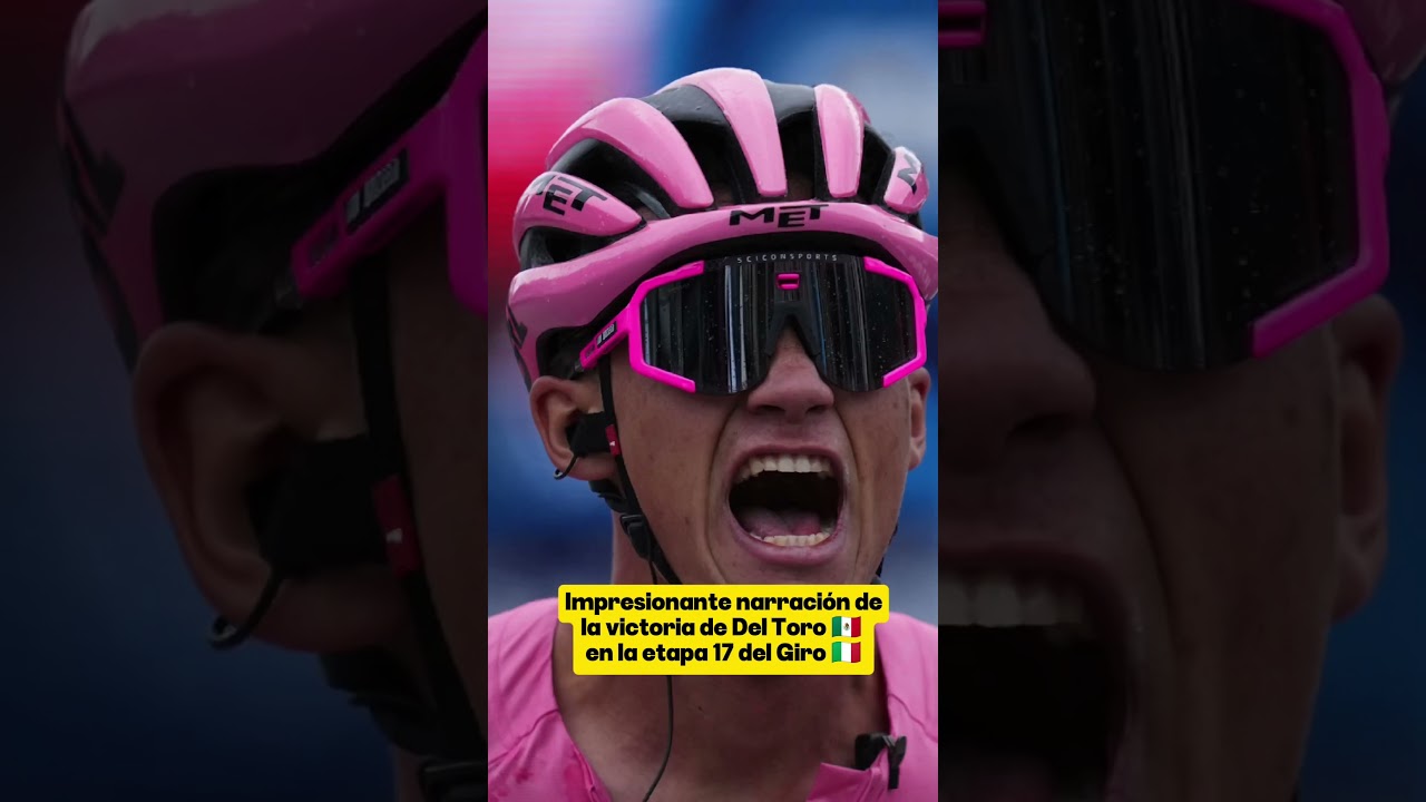 Impresionante narraci&oacute;n 🎙️🎚️🔥 de la victoria 🏆 de Isaac Del Toro 🇲🇽 en el #giroditalia #isaacdeltoro