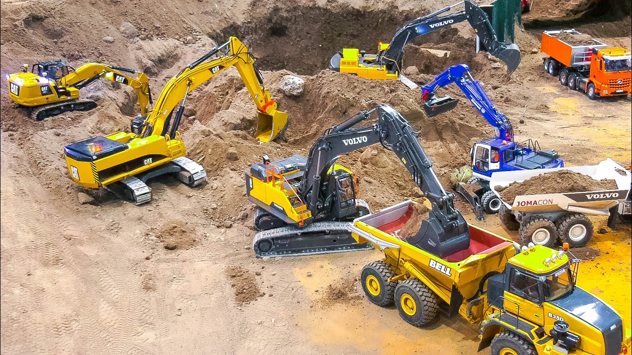 Fantastic Rc Dump Truck Rc Excavator Rc Wheel Loader Rc Dozer Rc Hydraulic Machines Kabolite K350