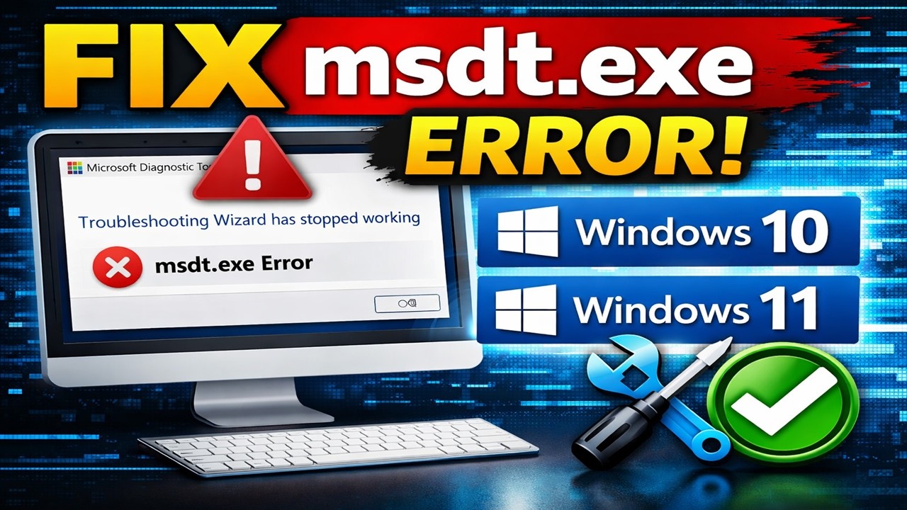 Как исправить ошибку msdt.exe в Windows 10/11 | Инструмент диагностики Microsoft