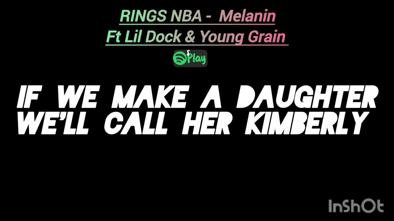 RINGS NBA - Melanin (official lyrics) Ft Lil Dock and Young Grain