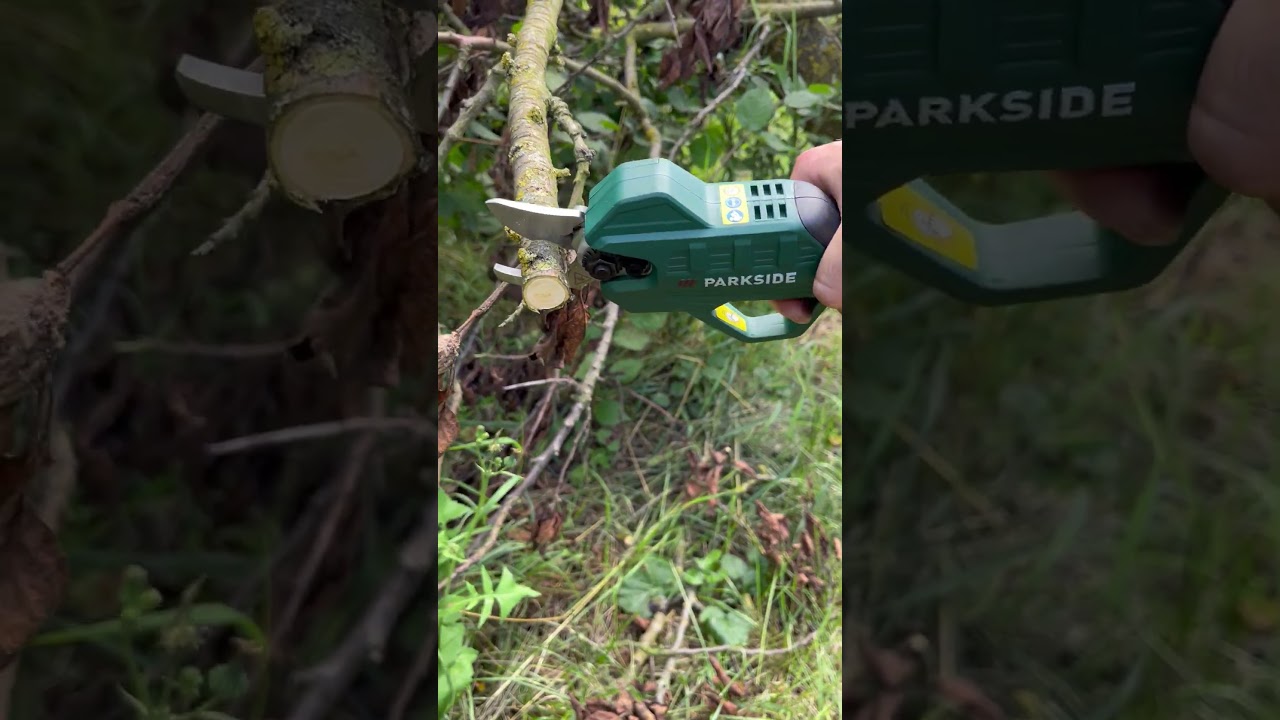 Akumulatorowy sekator PARKSIDE PAAS 20-Li B1 Tagliarami ricaricabile branch shears #parkside #asmr