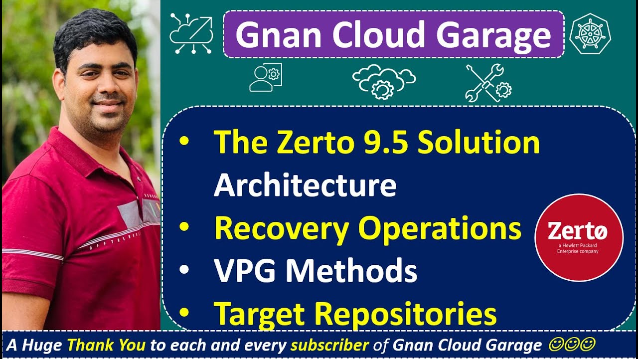 5. Zerto 9.5 Solution Architecture: Recovery Operations, VPG Methods, Target Repositories Explained