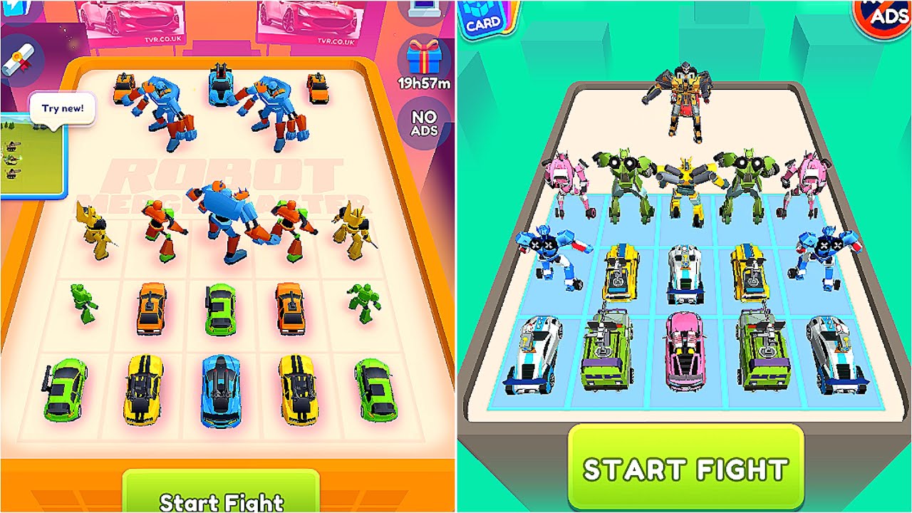 Merge Robot Master: Car Games Vs Robot Merge Master Max Level Gameplay