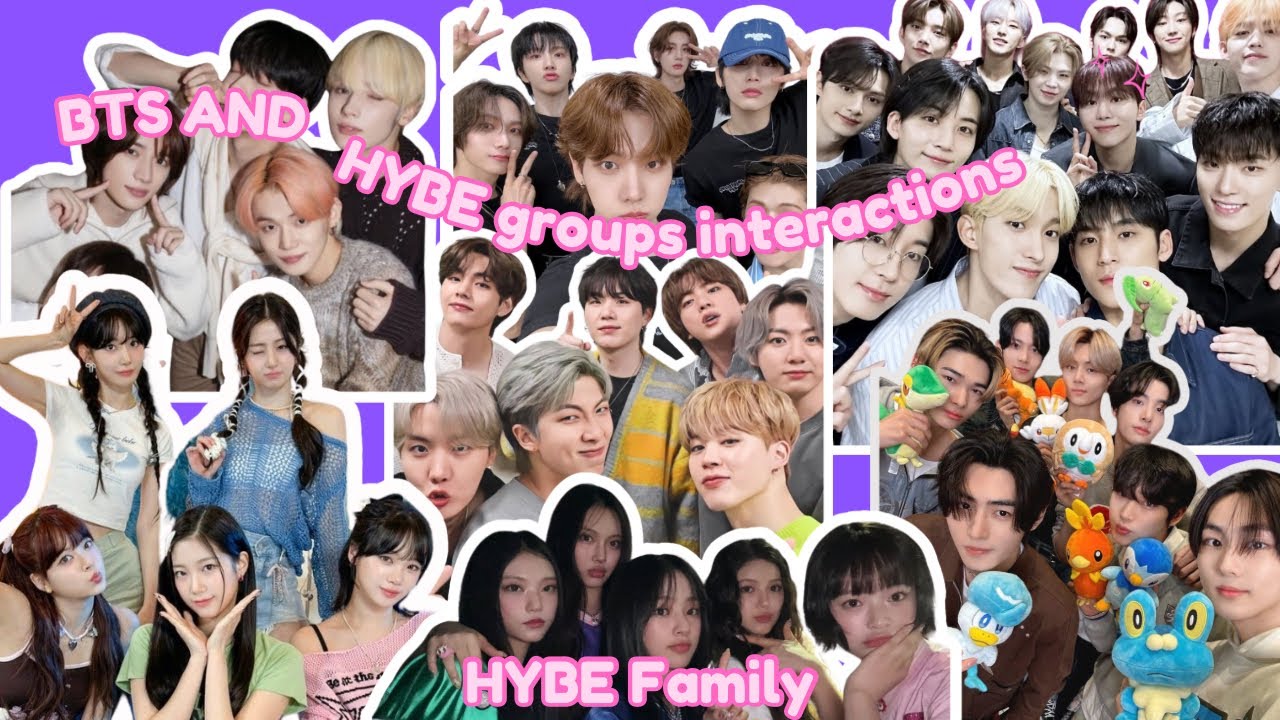 BTS and HYBE groups interactions | HYBE Family