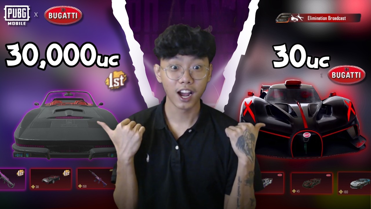 UC 30000နဲ့ အလှူ 🙂UC 30 နဲ့ BUGATTI😱
