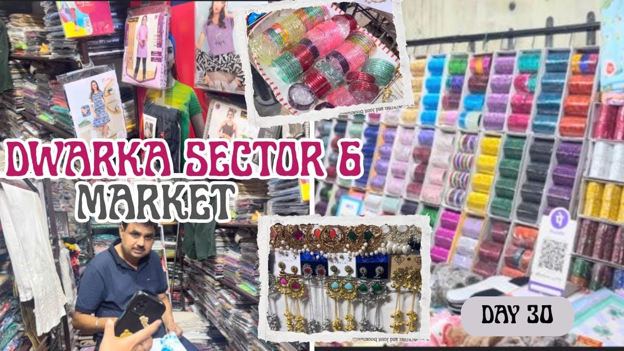 Exploring Delhi Series 30/120 Days || Exploring Dwarka Sec- 6 Market 