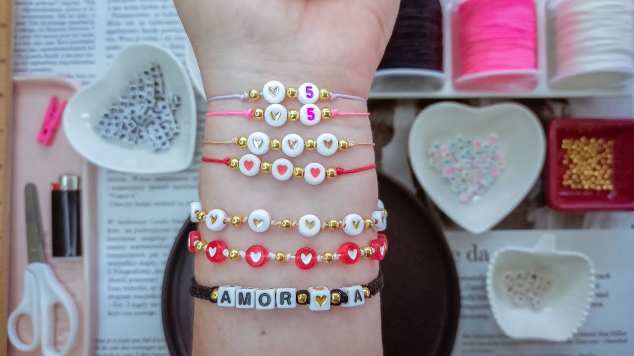 PULSERAS DE HILO fáciles para San Valentín ❤ Amistad EASY FRIENDSHIP BRACELETS