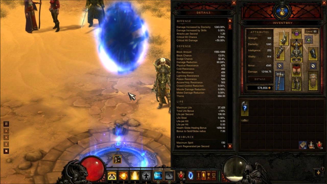 Monk Tanking Build - Inferno Act 2 and on
