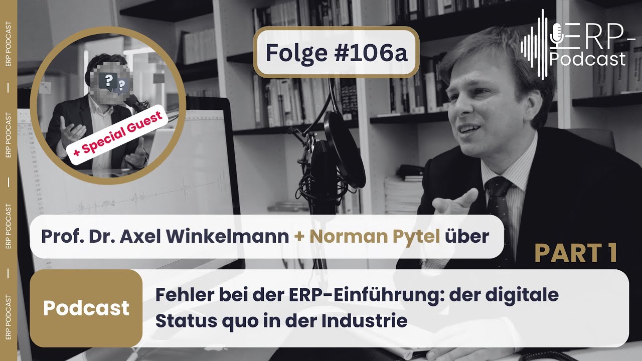 ERP-Podcast Folge 106a - Fehler bei der ERP-Einführung: der digitale Status quo in der Industrie