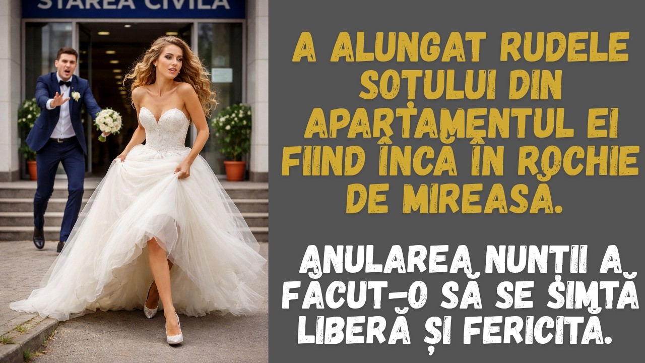 A anulat nunta și a mers acasă să alunge rudele obraznice ale soțului instalete în apartamentul ei.