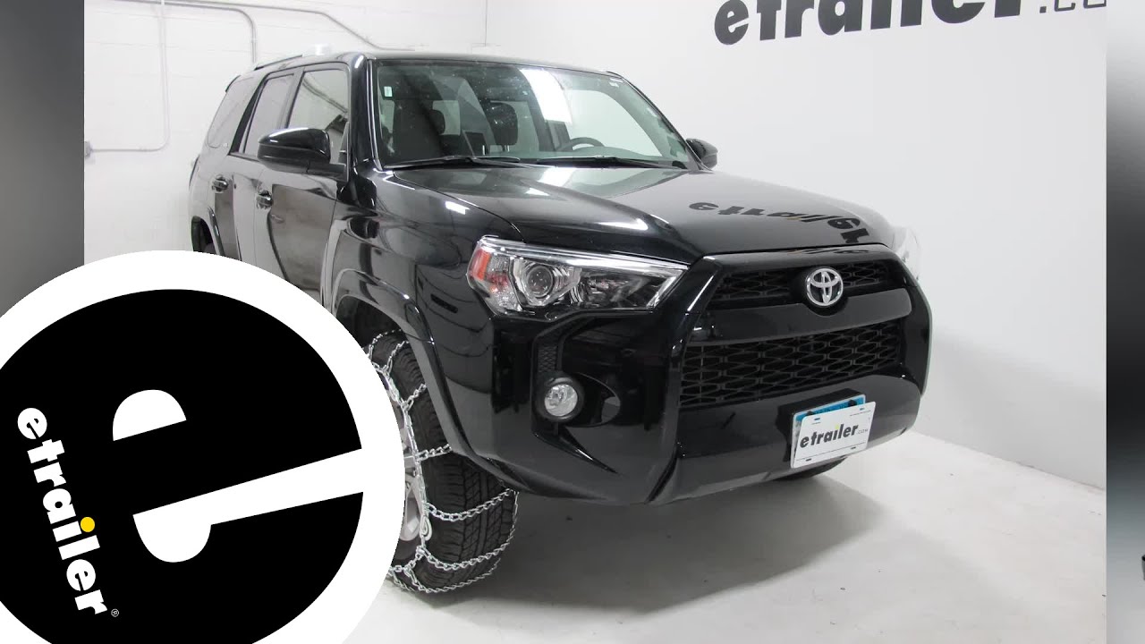 etrailer | Installing the Titan Chain Tire Chains w/ Cams on your 2017 Toyota 4Runner