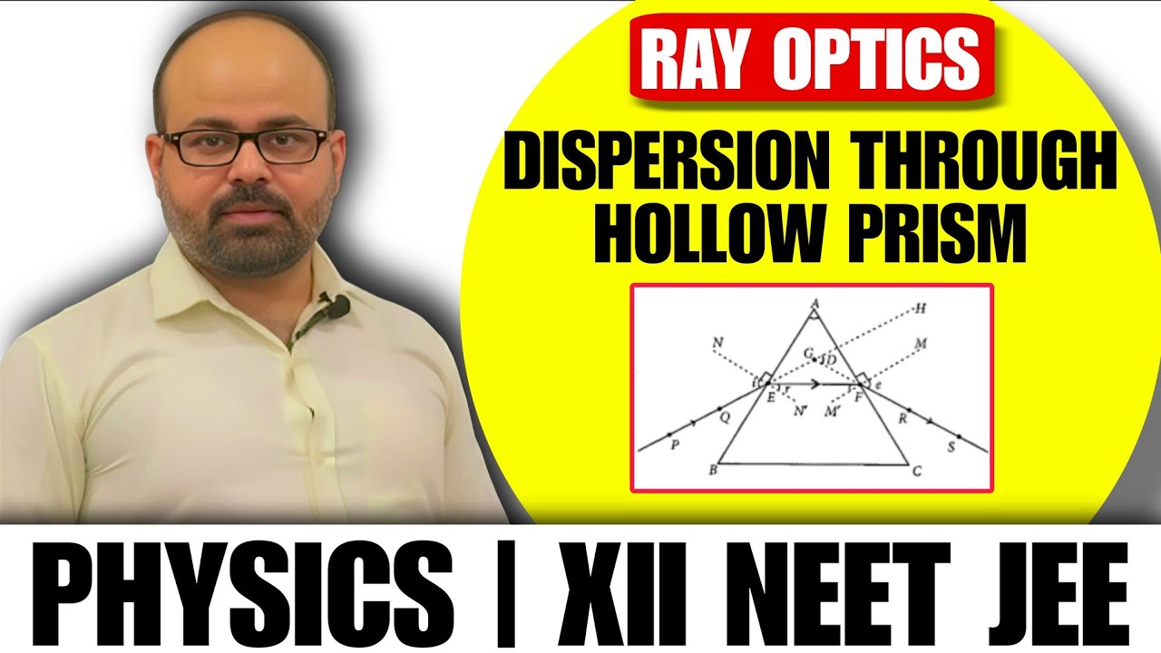 Dispersion through Hollow Prism 🔥 | Ray Optics | Class 11 &12th  Physics | Dr. Rinu Sir