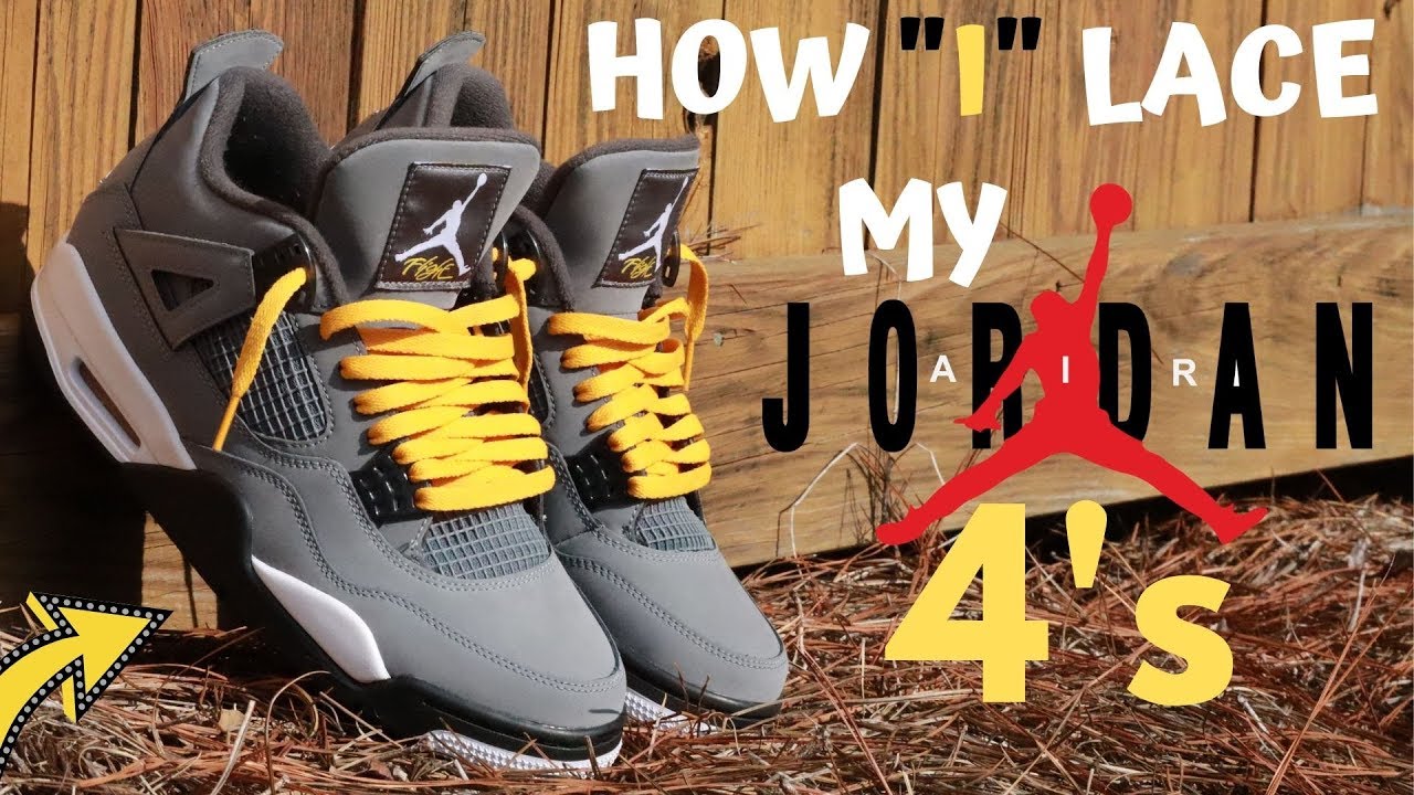 HOW I LACE MY JORDAN 4s 