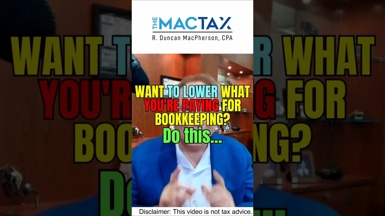 Want to lower what you're paying for bookkeeping?  Do this...