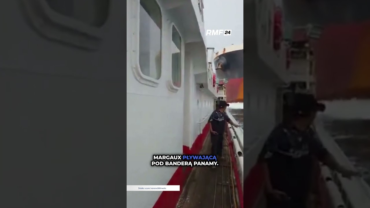Chiński statek rybacki zderzył się z jednostką towarową