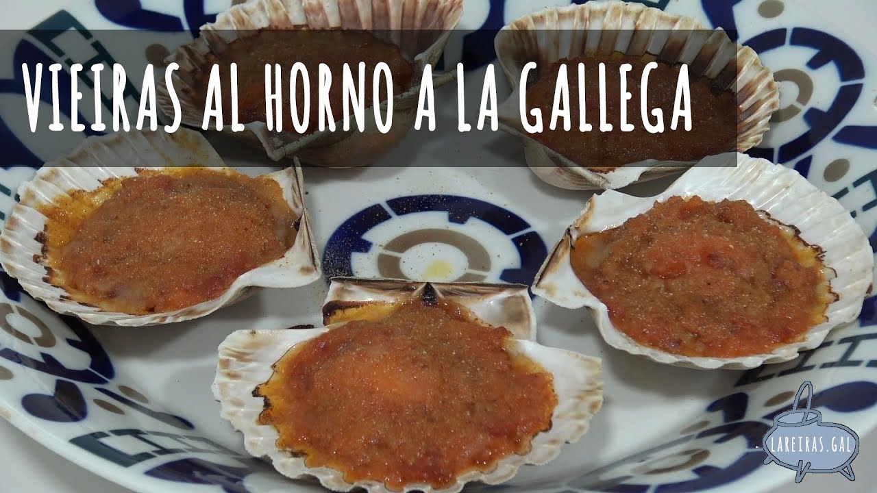 VIEIRAS AL HORNO A LA GALLEGA - Lareiras.gal