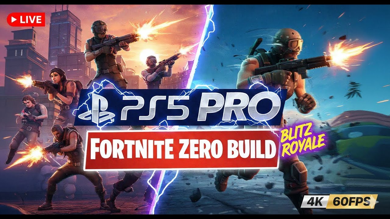 SATURDAY SWEATS 🎮 Fortnite Zero Build Blitz Royale (PS5 Pro 4K)