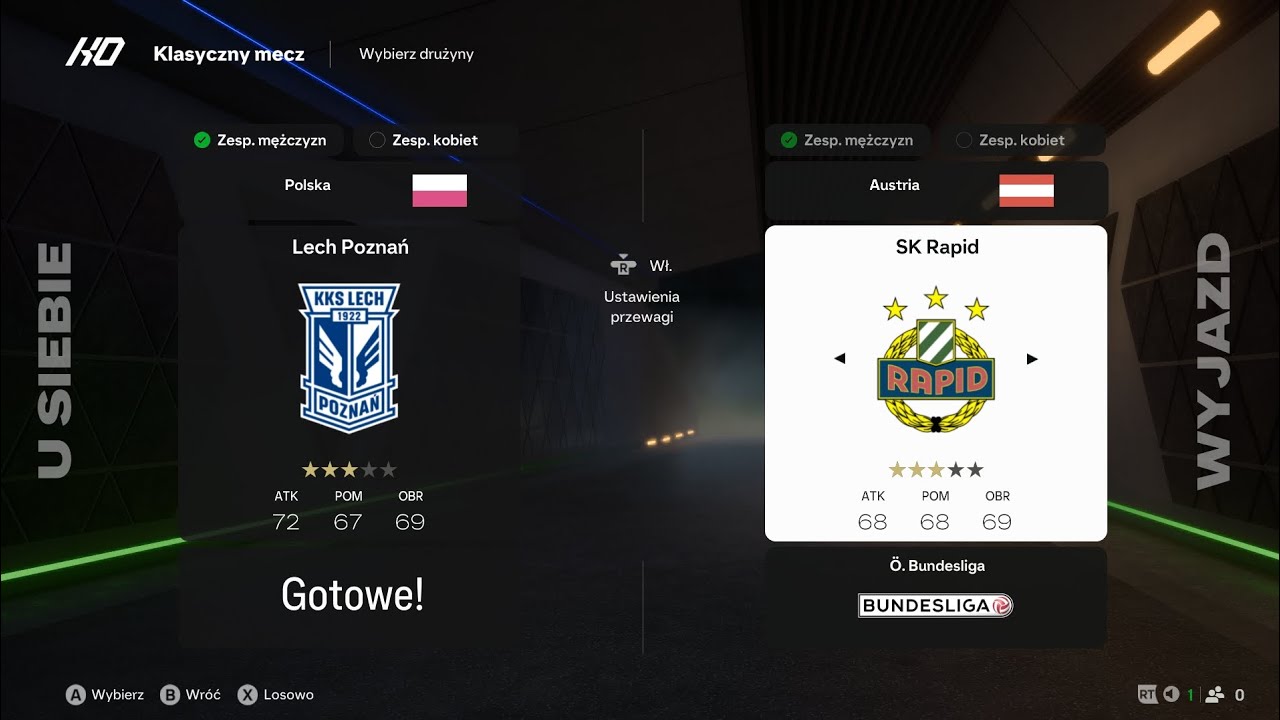 EA fc25 Liga konferencji Europy Lech vs Rapid 