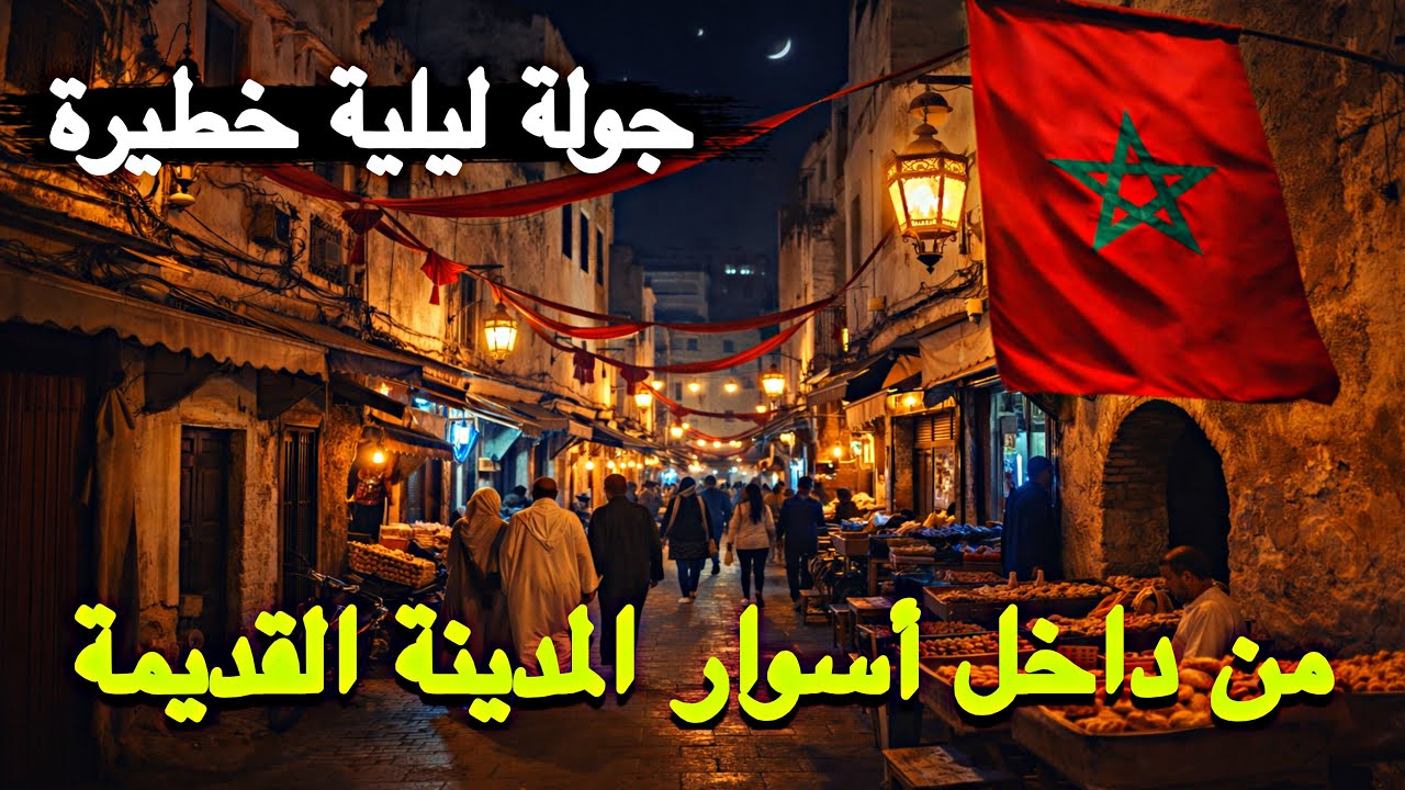 جولة ليلية داخل أسوار المدينة القديمة كازا أجواء رمضانية ساحرة بين الأزقة والتاريخ والأحياء الشعبية 