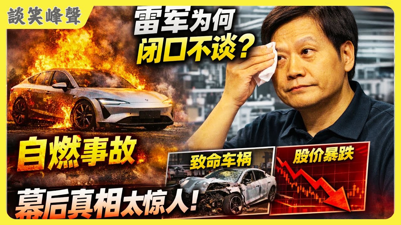 小米汽車又“火”了！營口小米電車自燃當天晚上雷軍直播，卻選擇閉口不談。小米電車接連出事，雷軍為何只談技術，不談人命？背後問題有多嚴重？雷軍還能撐多久？