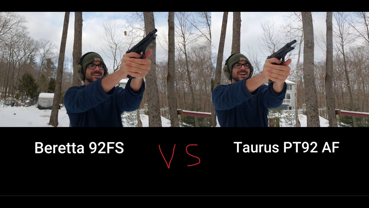 Beretta 92FS vs Taurus PT92 AF #airsoft #italy #gunreview #firearmstraining #gunasmr #comparison
