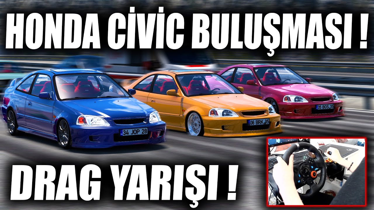 HONDA CIVIC BULUŞMASI !!! MODİFİYE EDİP GAZLADIK !!! ETS 2 MOD 1.49 [ Logitech G29 ]