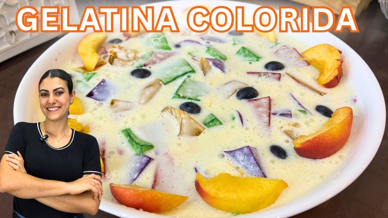 GELATINA COLORIDA | fácil de fazer e deliciosa