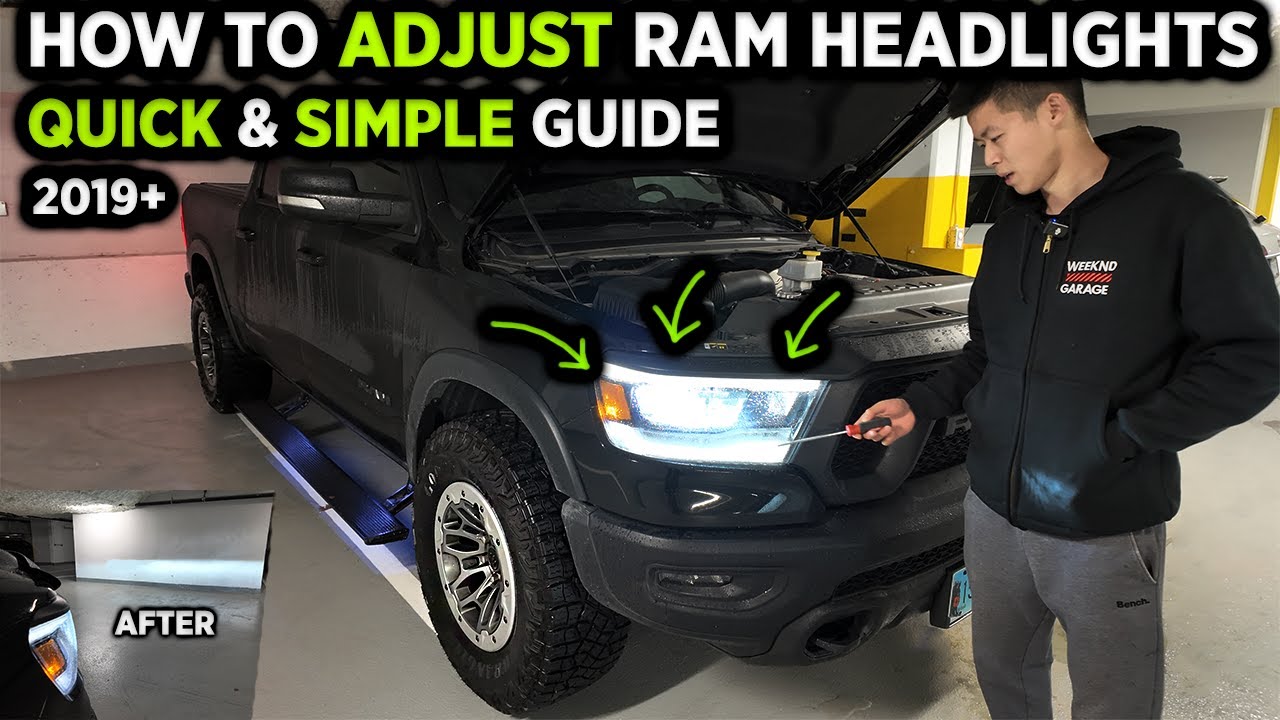 КАК ОТРЕГУЛИРОВАТЬ ФАРЫ RAM 2019+ БЫСТРОЕ И ПРОСТОЕ РУКОВОДСТВО!