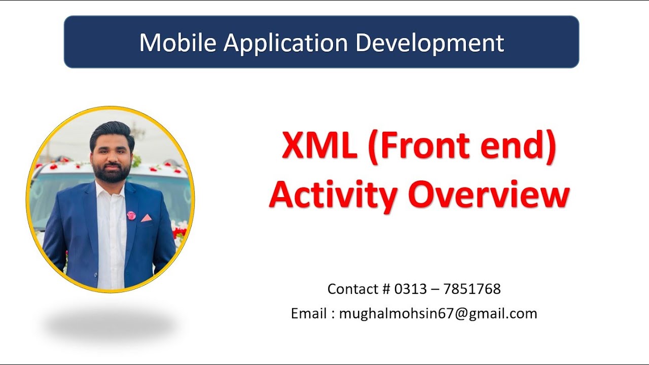 Activity (Front end) XML Activity Overview and add tools | Mobile Application Development