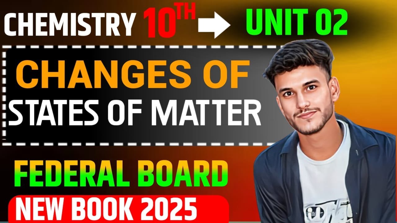 Changes of State of Matter | Unit 2: Matter | Class 10 Chemistry | Federal Board New Book 2025