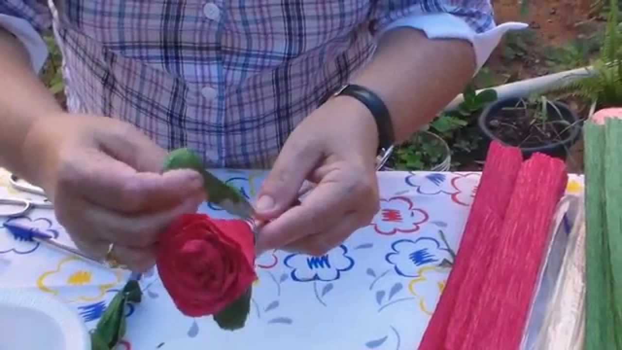 Rosa de Papel Crepom