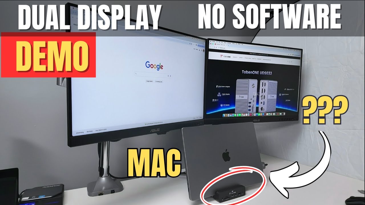 Настройка MacBook Pro M2 с двумя мониторами