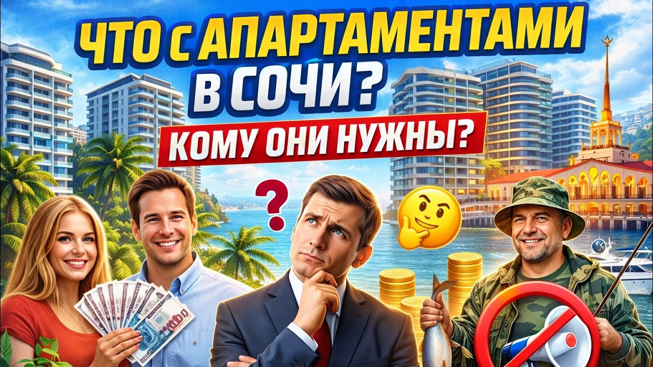 Что с апартаментам. 😮 в Сочи ? Кому они нужны 🤔?