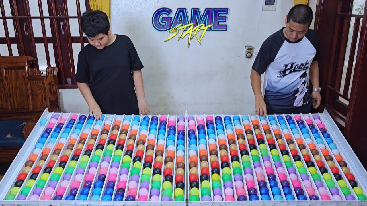 The challenge: Sort the colored balls with relaxing ASMR sounds ⭐️ level 01