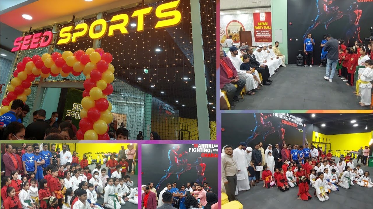 MY SON'S RED BELT KARATE CLUB PERFORMANCE IN SEED SPORTS INAUGURATION.