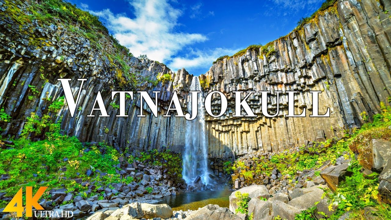 Vatnajokull National Park 4K Ultra HD • Stunning Footage, Scenic Relaxation Film with Calming Music.