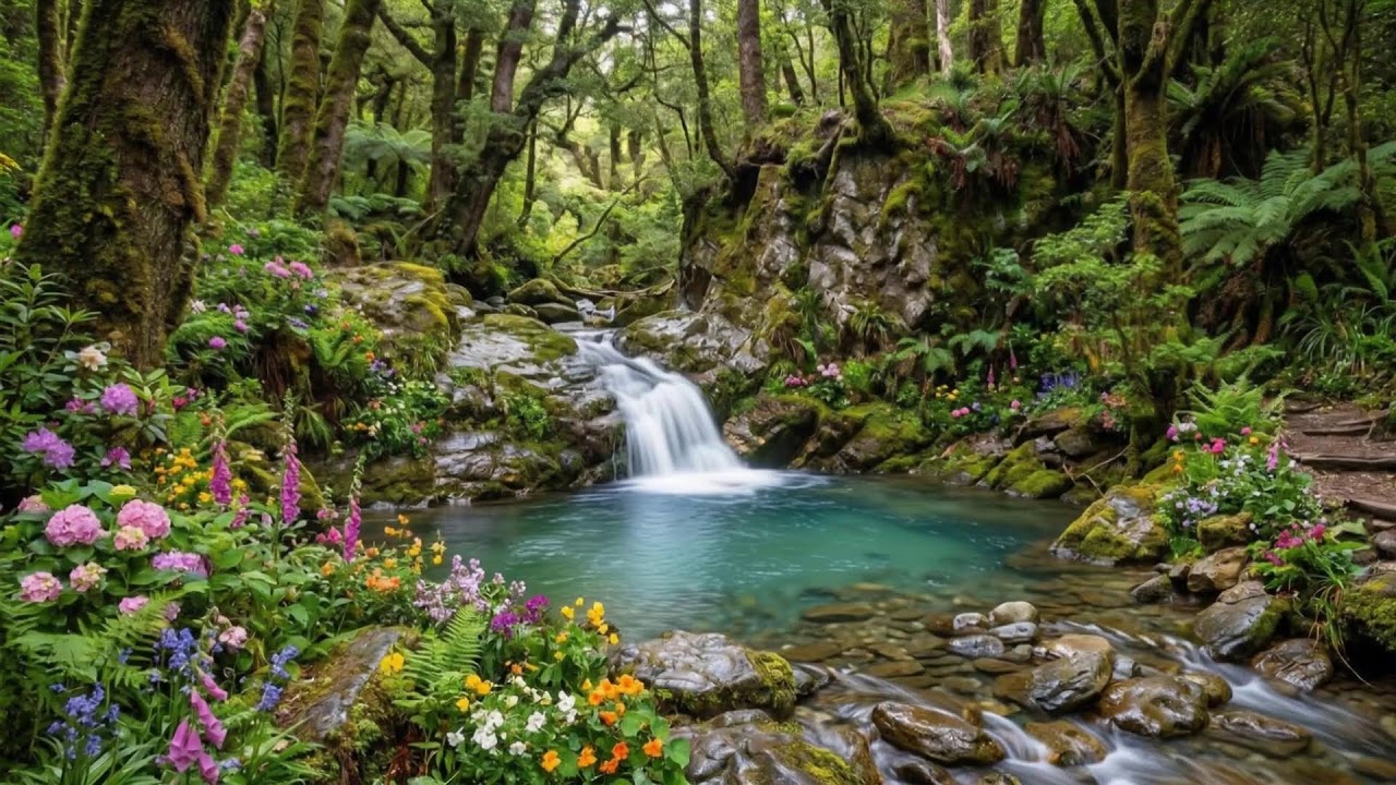 Calming Piano & Water Sounds 🌷 Relaxation for Sleep, Healing & Inner Peace,Water Relax