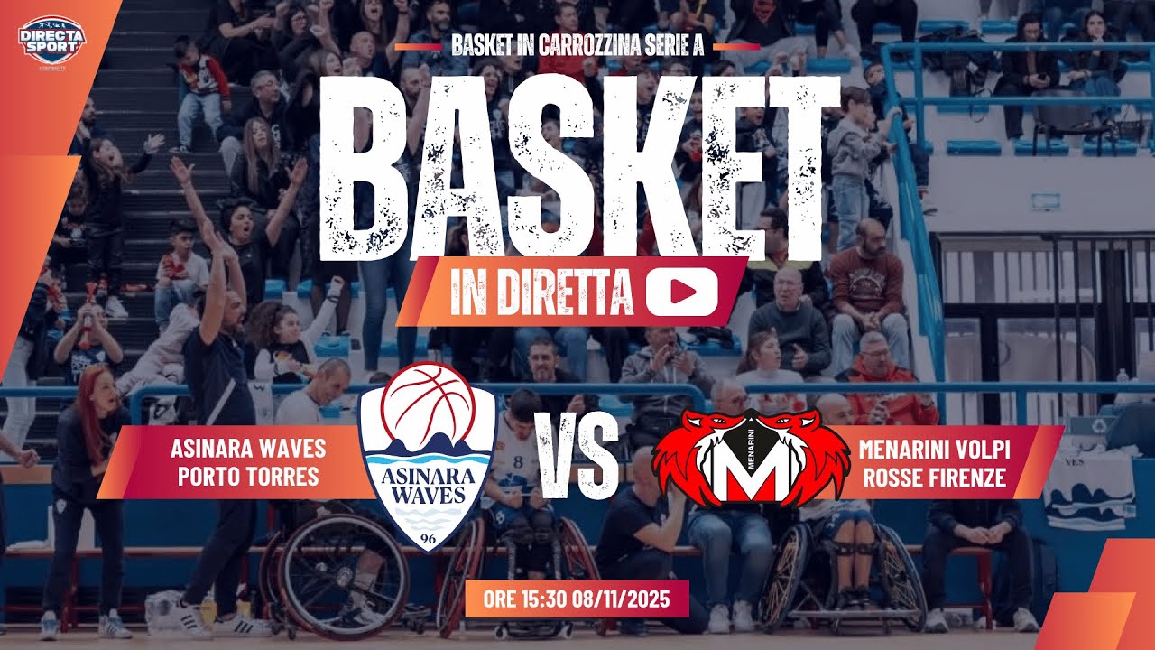 Basket in Carrozzina Serie AM - Asinara Waves Porto Torres-Menarini VR Firenze (66-72)