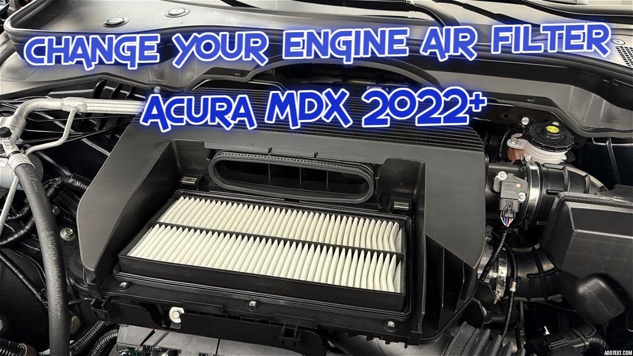 Как заменить воздушный фильтр двигателя — Acura MDX 4-го поколения (2022, 2023, 2024, 2025)
