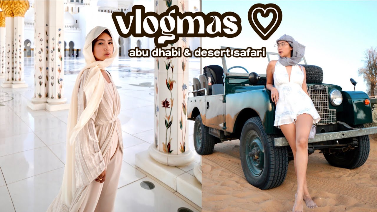 VLOGMAS ♡ 2021: Hello Abu Dhabi & Desert Safari! | Rei Germar