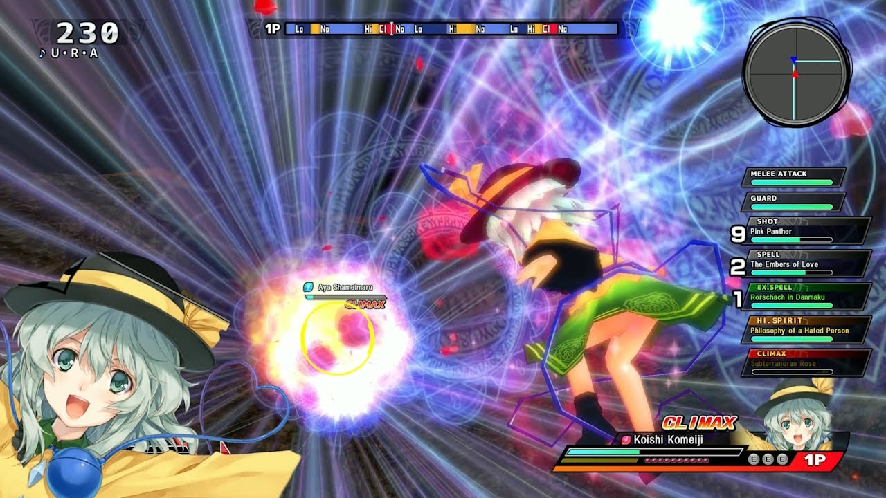 Touhou Sky Arena - Koishi (First Time Clear) - Arcade [PS4/PS5] 4K
