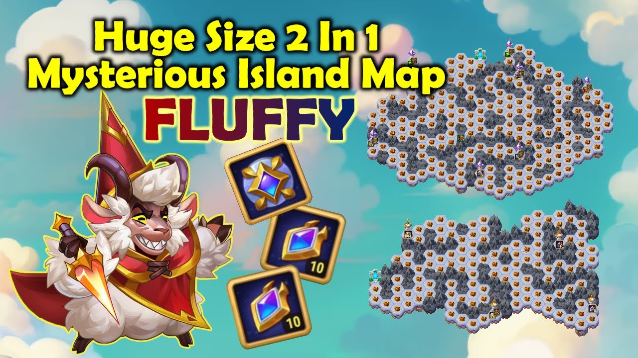 Fluffy Mysterious Island Map || 2 In 1 Mysterious Island Map || January 2026