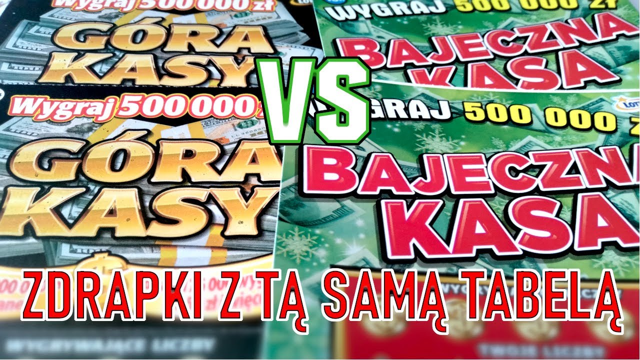 ODC#188 GÓRA KASY vs BAJECZNA KASA❗️🤜🤛 Zdrapki z tą samą tabelą❗️ Jedna wyraźnie szczęśliwsza❗️🍀👆