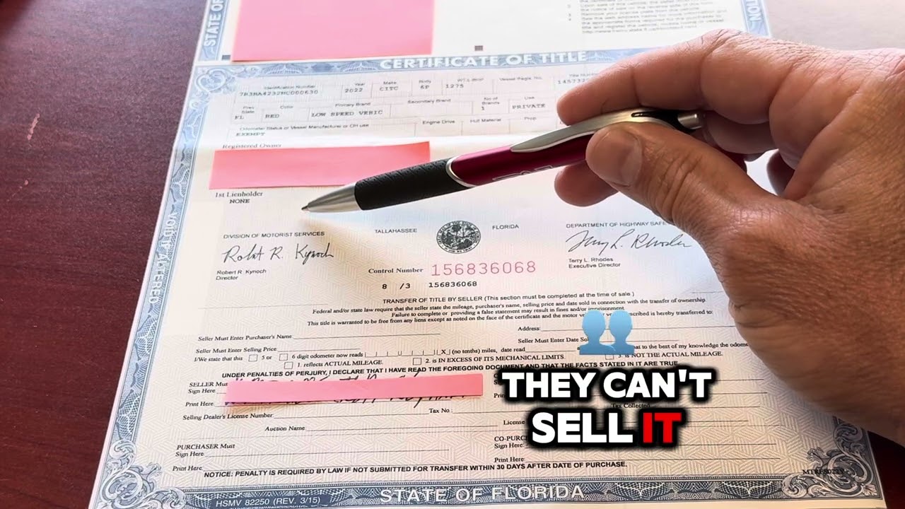 STOP Messing Up Florida Titles! 🚗 How to Fill Out a Florida Title the RIGHT Way (Step-by-Step Guide)